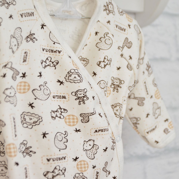 Боди унисекс Blanka Африка р.68 белый 12886 