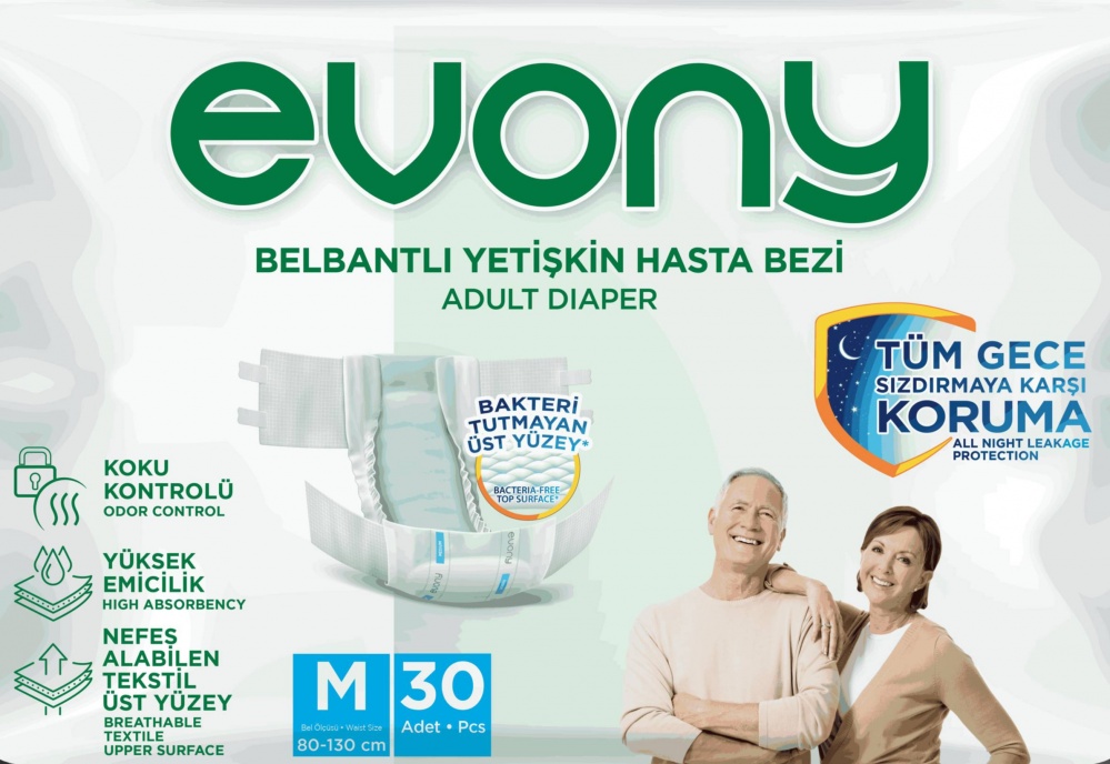 Подгузники EVONY Medium 30 шт.