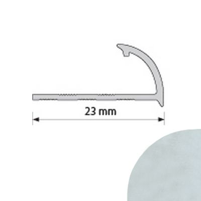 Уголок ПВХ 12.5x2500 мм внешний мрамор белый