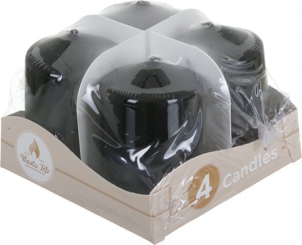 Набор свечей Адвента 40/60 черных 4 шт. Pako-If