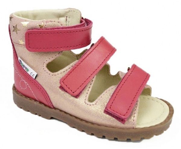 Сандалі ортопедичні MRUGALA р.27 рожевий 1299-44 