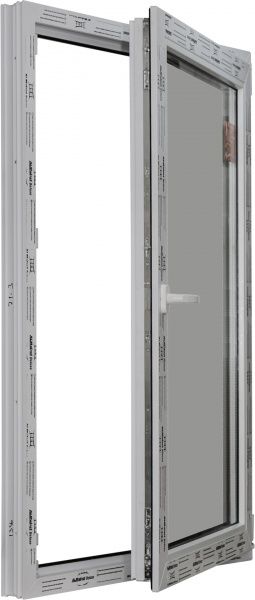 Окно поворотно-откидное ALMplast Delux 70 800x1000 мм правое 