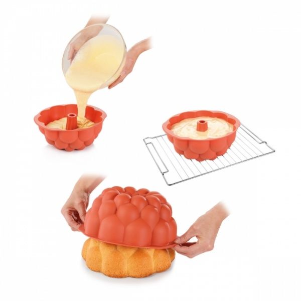 Форма для выпекания кекса Delicia Silicon Prime Малина 24 см 629417 Tescoma