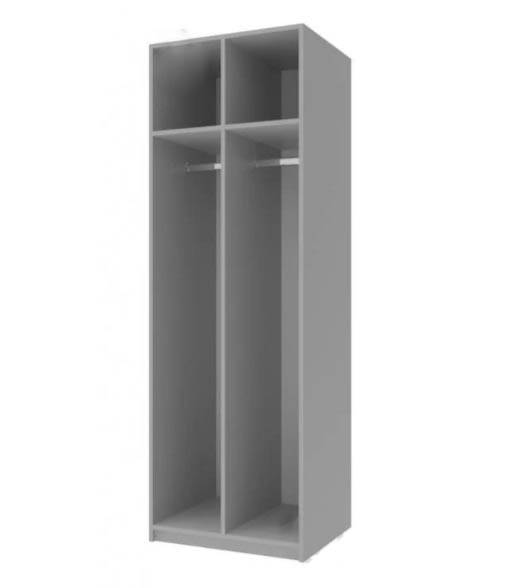 Шкаф Doros для раздевалки 1800х600х520 двойной серый