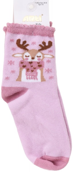 Носки для девочек ARTI 200060 р.5-6 светло-розовый 