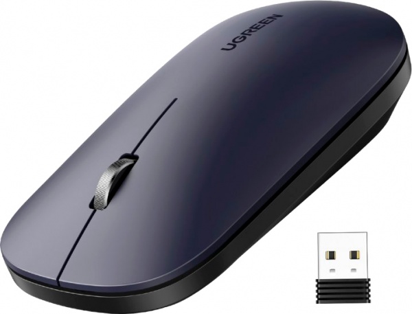 Мишка бездротова UGREEN MU001 Portable Wireless Mouse black (90372) 