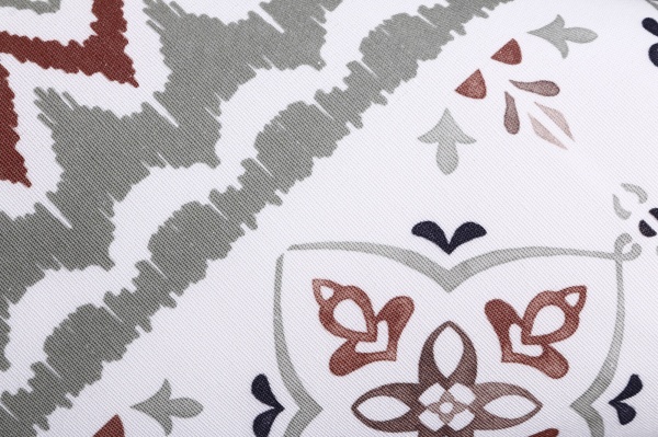 Скатерть Demetra 140x220 см белый с рисунком Luna 