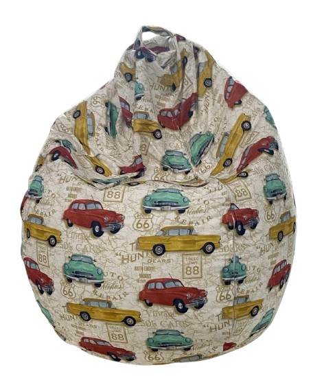 Кресло-мешок Примтекс Плюс MALMO M LUX PT-09 print Cars принт