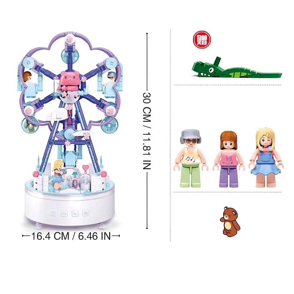 Конструктор Sluban Music Box Музыкальная карусель Аттракцион 620 дет. M38-B1170