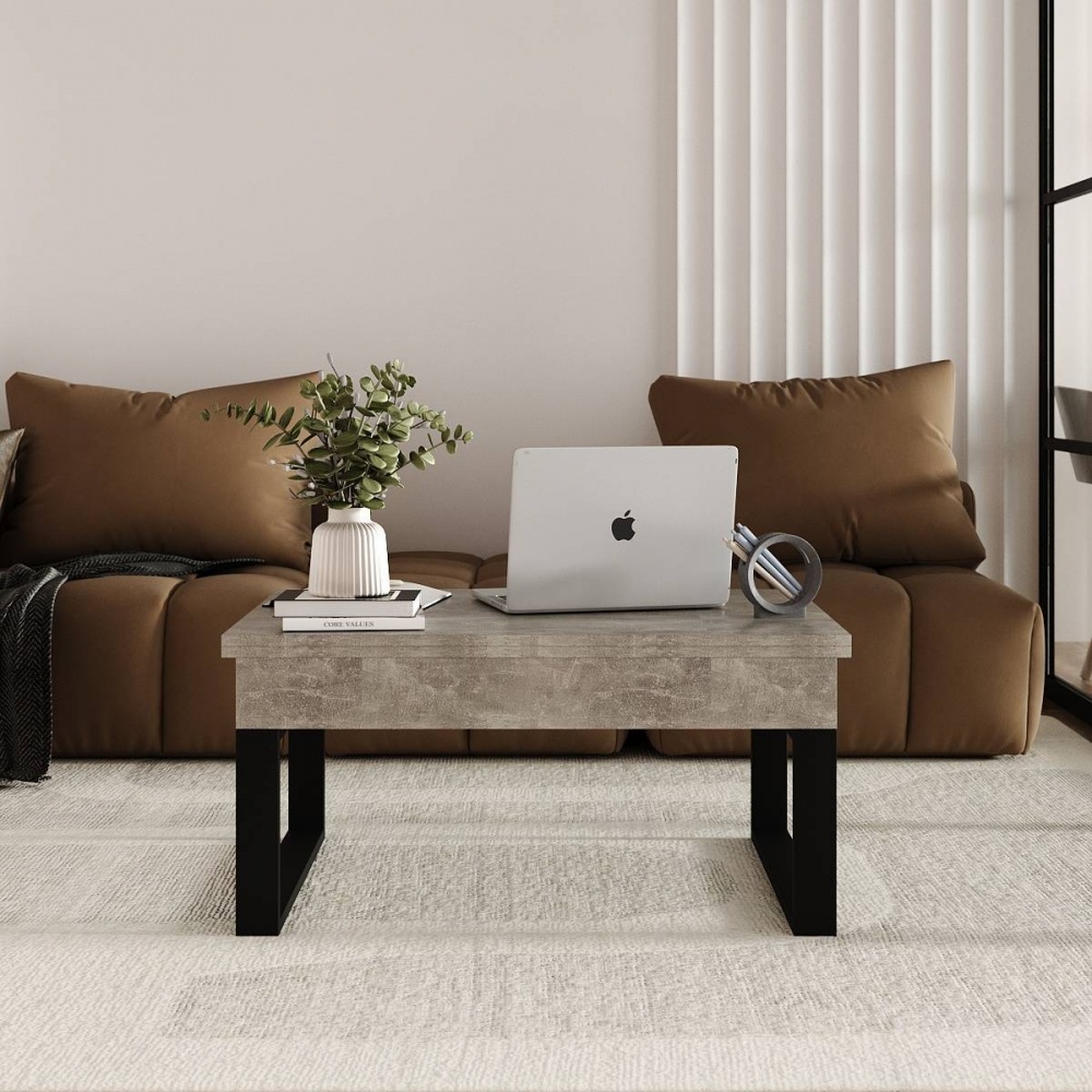 Стол-трансформер ART IN HEAD AeroLift 880(1200)x600x466мм ателье светлый/черный