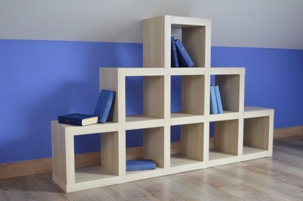 Стелаж двосторонній Кубус Гірка 3 1750x1070x290 мм клен 