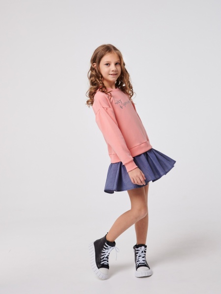 Платье Smil 120341 р.128 коралловый 