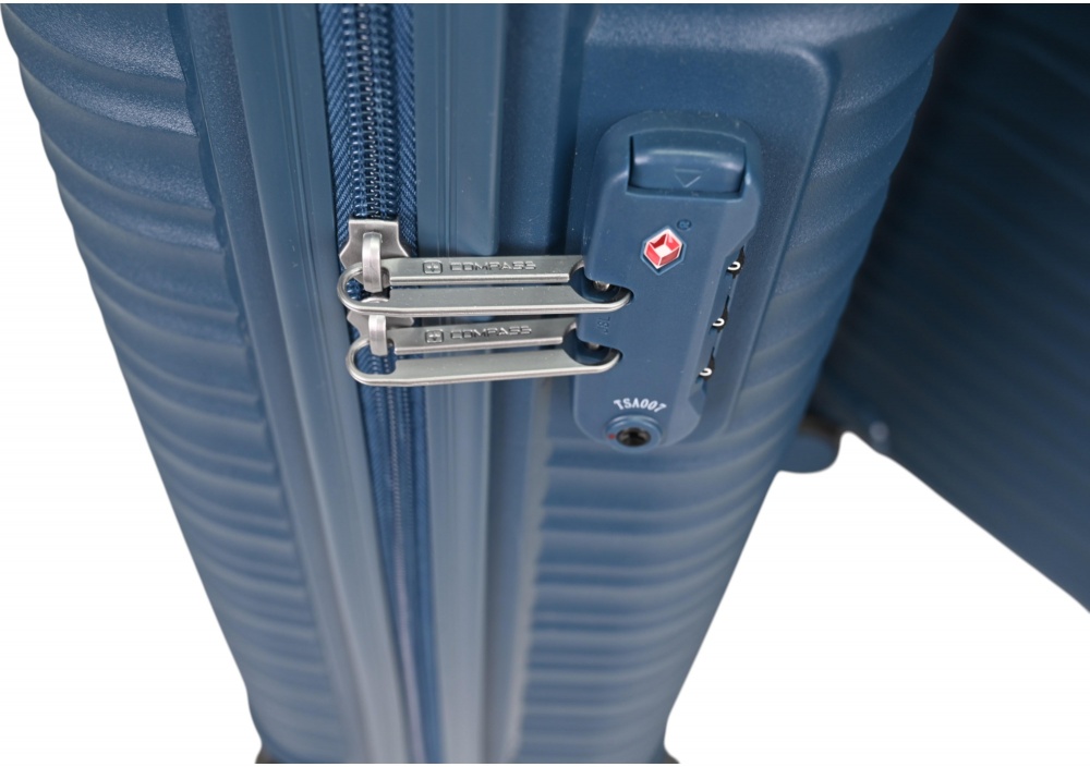 Чемодан Compass MS-2691 62 л синий 45,5x25x67 см M