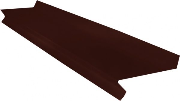 Отлив оконный 2000х100 мм коричневый  