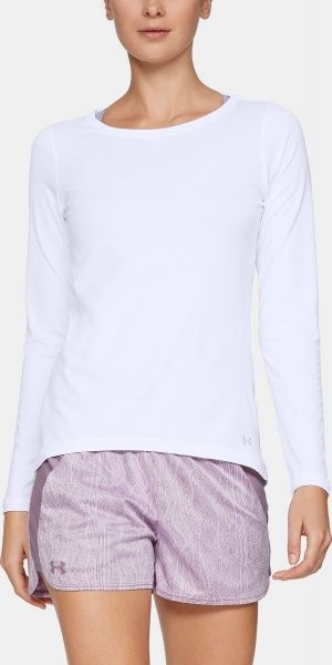 Футболка Under Armour UA HG Armour Long Sleeve 1328966-100 L білий