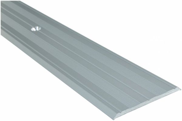 Порожек алюминиевый лестничный анодированный Olvis с отверстиями 38x2700 мм серебро 