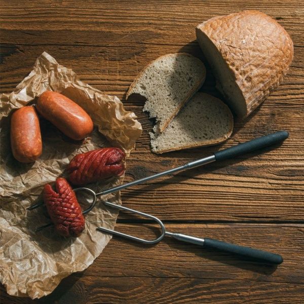 Набор посуды Schwarzwolf 24,5 мм вилки для барбекю телескопические LIPNO 2 шт.