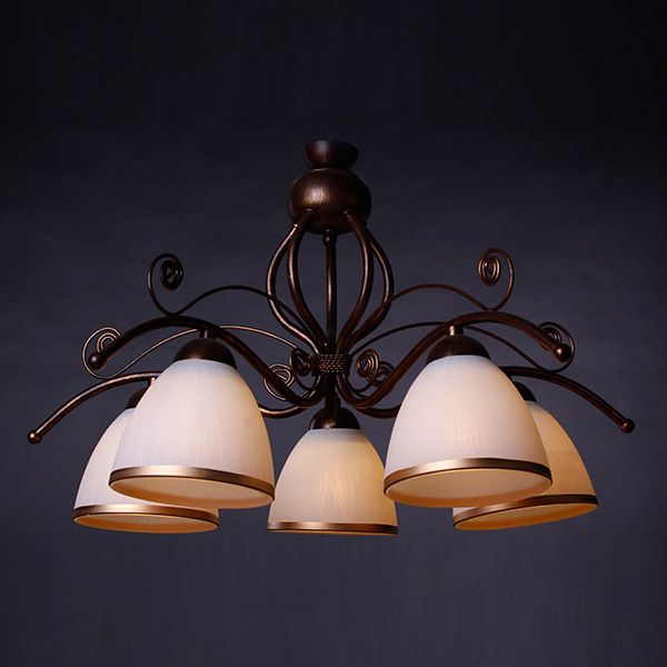 Люстра Lamkur Retro II LM 5.51 черно-медная