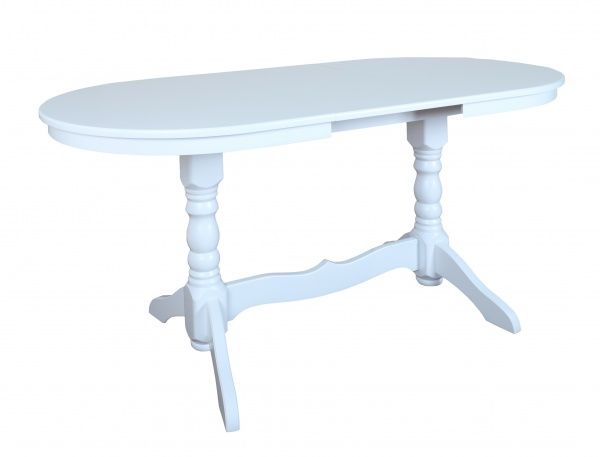 Стіл обідній Сейм-2 1200(1600)х800 мм білий мат 