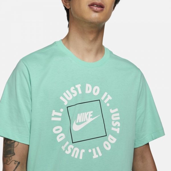 Футболка Nike M NSW TEE JDI HBR 1 DA0238-307 р. S бірюзовий