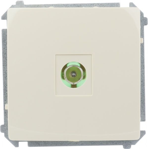 Розетка TV Simon Basic кремовий BMAK3.01/12