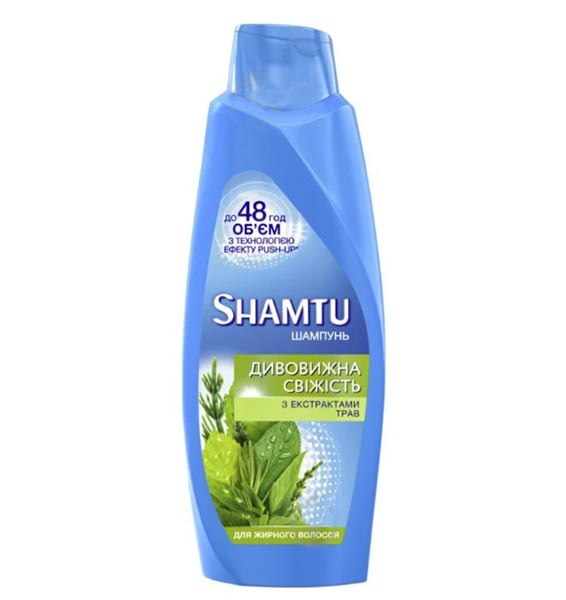 Шампунь Shamtu Глубокое очищение и свежесть с экстрактами трав для жирных волос 650 мл