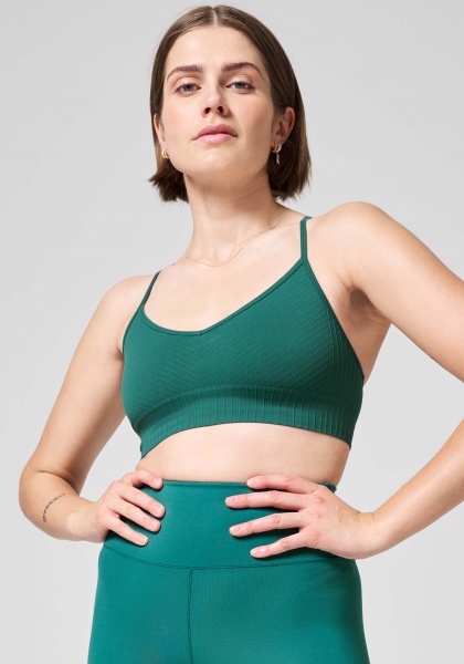 Бра Casall SEAMLESS GRAPHICAL RIB SPORTS TOP 22210-412 р.L зелений