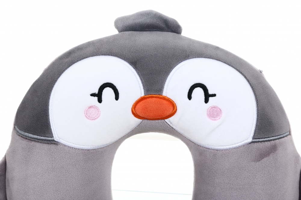 Подушка дорожная Bewalker с маской Пингвин 28x28см разноцветный BMPMIX0545