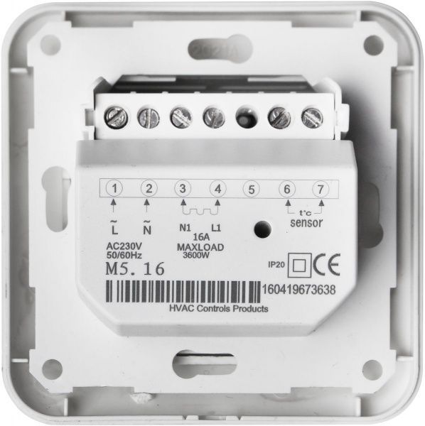 Терморегулятор Heat Plus M5.16 білий (M516W)