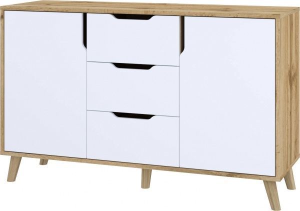 Комод Пехотин Ретро 1200х755х400 дуб тахо/белый 