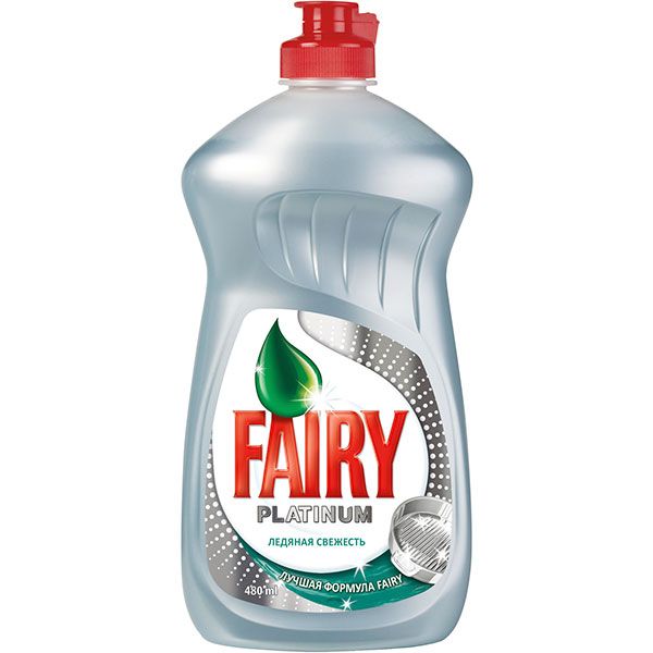Средство для мытья посуды Fairy Platinum Ледяная свежесть 480 мл