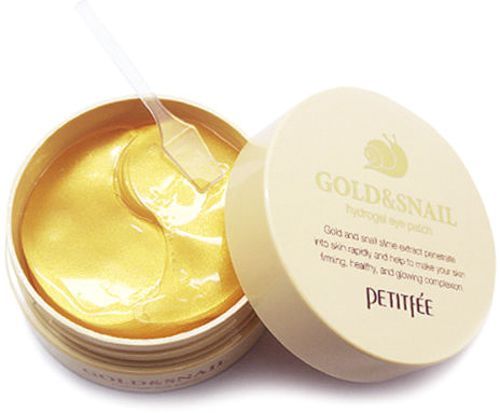 Гидрогелевые патчи Petitfee для глаз с золотом и улиткой 60 шт./уп.