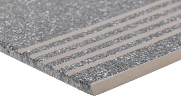 Плитка Cersanit Мілтон темно-сіра сходинка 29,8х59,8 