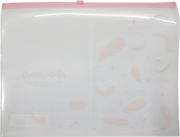 Папка на блискавці 5580 А4 Лiто рожева Deli