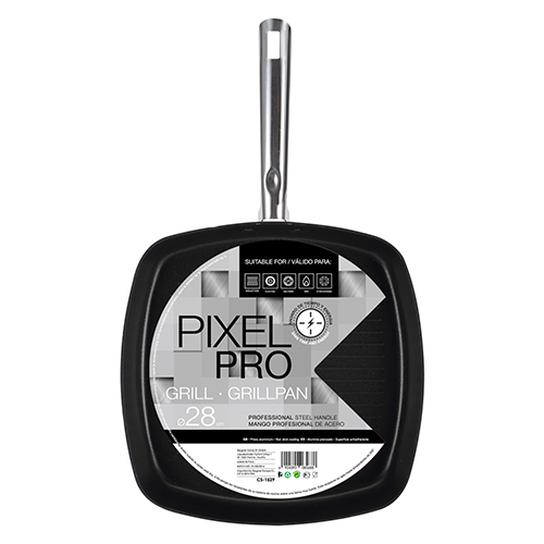 Сковорода-гриль 28 см CS-1529 Pixel Pro Bergner