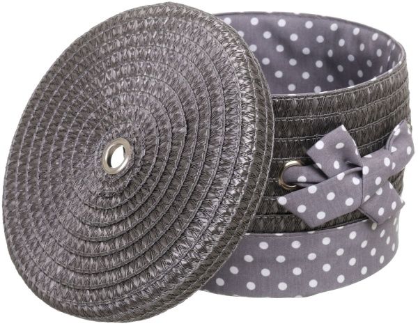 Кошик плетений з текстилем Tony Bridge Basket 27x25x20 см DSA16-6CD-4 