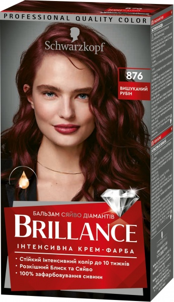 Фарба Schwarzkopf Brillance №876 вишуканий рубін 160 мл