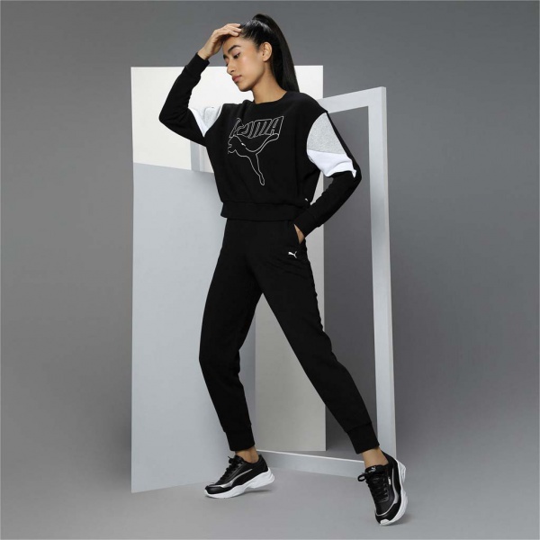 Світшот Puma Rebel Crew 58575001 р. S чорний