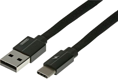 Кабель USB Type-C – USB 1 м чорний (RC-094M1M-BLACK) Kerolla MicroUSB Data/Charge 