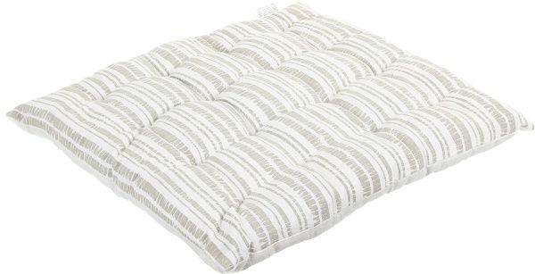 Подушка декоративная серая в полоску 40x40 см