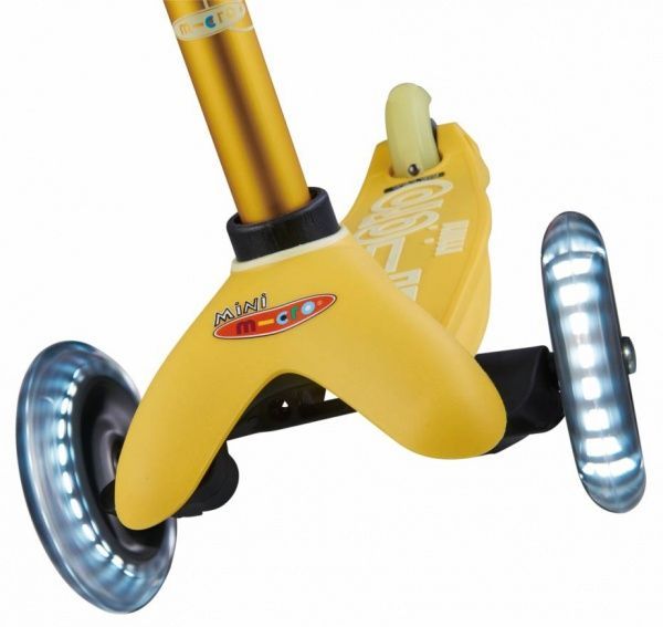 Самокат Micro Mobillity Systems Mini Micro deluxe yellow LED жовтий MMD053 