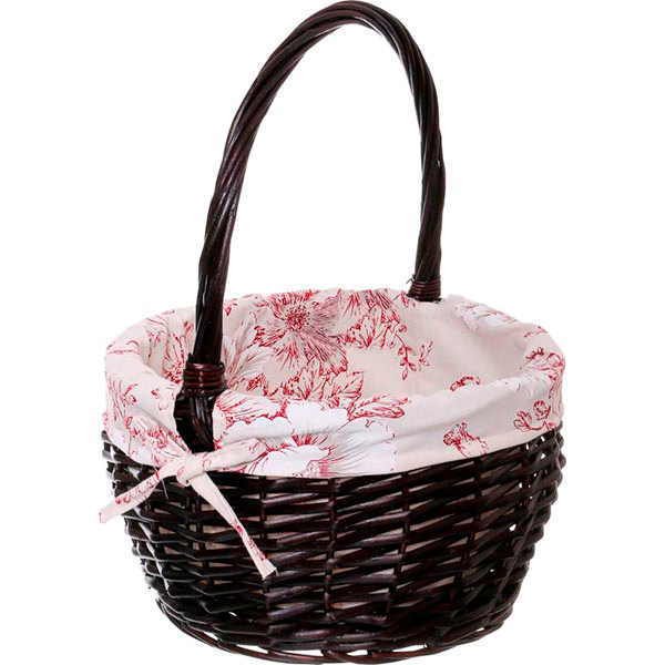 Корзина плетена з текстилем 35/27х20/45 см Easter 16-1B-1 