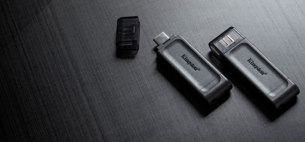 Флеш-пам'ять USB Kingston DT70 TYPE-C 32 ГБ USB 3.2 black (DT70/32GB) 