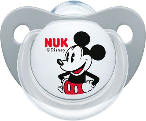 Пустышка Nuk Trendline Disney Mickey серый и белый р 2 (10176213)