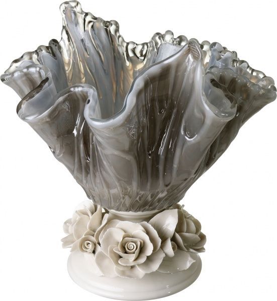 Фруктовница бежево-золотая James 35 см Antonio Tammaro