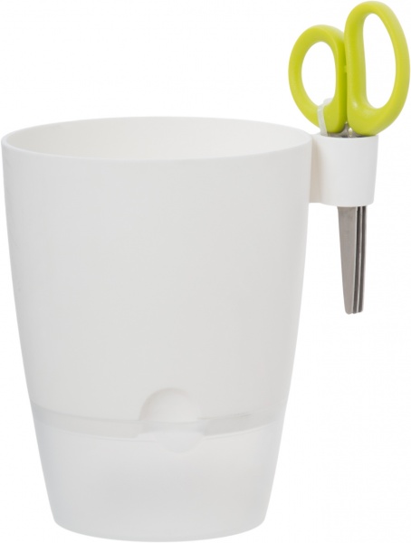 Горщик пластиковий Elho Brussels herbs all-in-one-1 круглий 3,7л білий/салатовий (274696) 