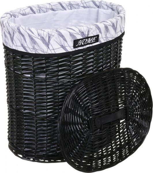 Кошик плетений Tony Bridge Basket з текстилем 44х34х56 см HQN20-3CD-1 