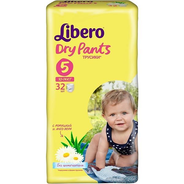 Підгузники Libero Dry Pants 5 10-14 кг 32 шт
