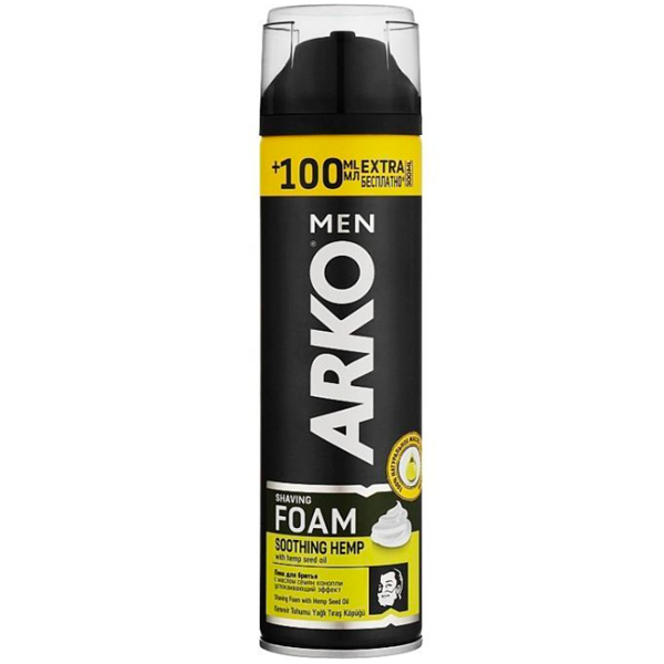 Піна для гоління Arko з олією насіння конопель 300 мл