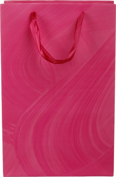 Пакет подарунковий LL-1 D-1142 рожевий мазки фарби з ембоссінгом